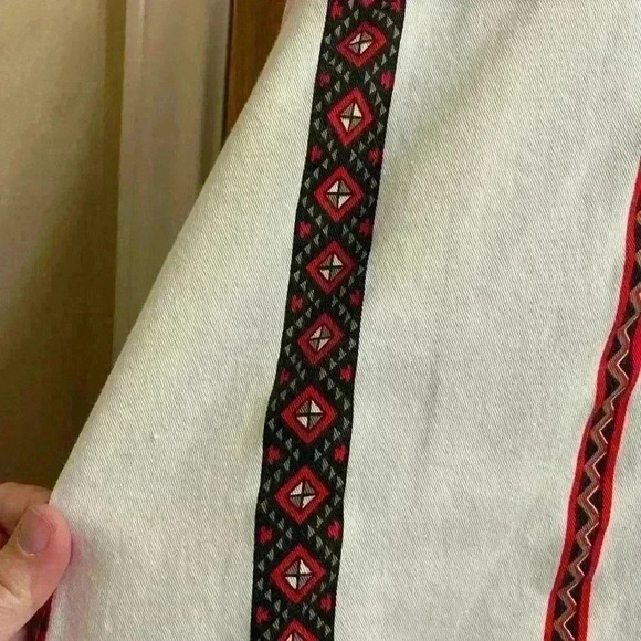 Vintage Old El Paso Tribal Aztec WESTERN Striped Shirt Long Sleeve Button Down - Picture 8 of 15